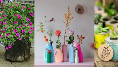 تصویر از ۴۰ ایده جذاب و ساده برای ساخت گلدان تزئینی در خانه