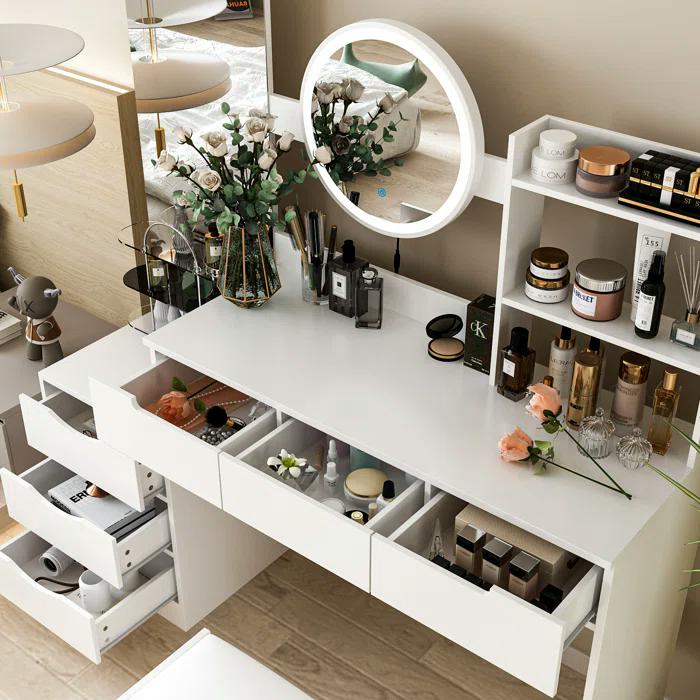 Vanity (6).webp مدل جدید میز آرایش زنانه