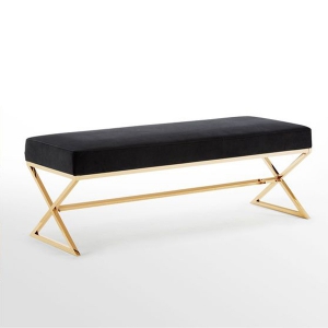 نیمکت استیل طلایی مدل فیدرو