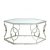 میز جلو مبلی استیل شش ضلعی فوبورو مدل لاوان